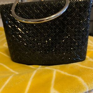 Elegant Black Beaded Women's Handbag